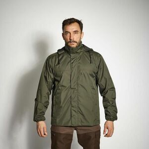 Jachetă 100 Impermeabilă Verde Bărbați imagine