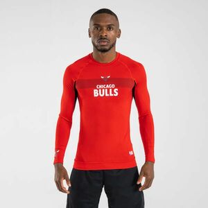 Bluză termică Baschet UT500 NBA Chicago Bulls Roșu Adulți imagine