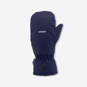 Mănuși impermeabile călduroase schi 100 Bleumarin-Roz Fluo Copii imagine
