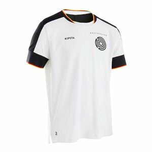 Tricou Fotbal FF500 Replică Germania 2024 Alb-Negru Copii imagine