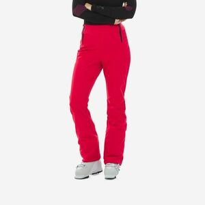 Pantalon schi 500 Slim Roșu Damă imagine