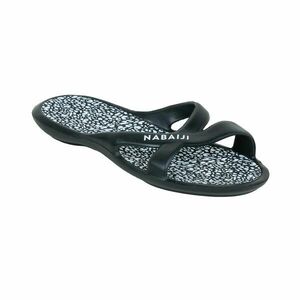 Papuci Înot Slap 500 Lea Negru Alb Damă imagine