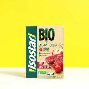 Pastă de fructe cu mere și zmeură Isostar - Bio și fără gluten 4x 25g imagine