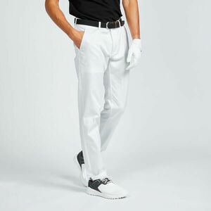 Pantalon chino golf MW500 Alb Bărbați imagine