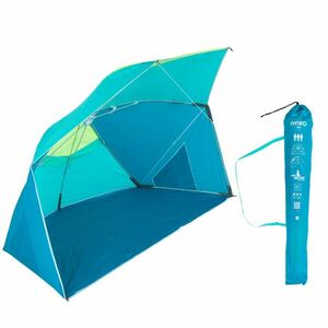 Adăpost umbrelă plajă Iwiko 180 albastru galben UPF50+ 3 locuri imagine