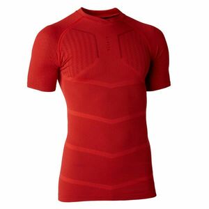 Tricou termic Fotbal Keepdry Roșu Adulți imagine