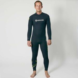 Combinezon neopren scufundări Aqualung 5, 5mm WAVE Negru/Galben Bărbați imagine