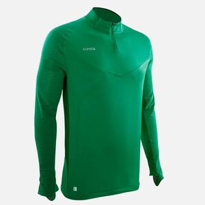 Bluză termică Fotbal CLR cu fermoar scurt Club Verde Adulţi imagine