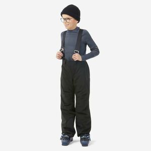 Pantalon schi pe pârtie PNF 900 Călduros și impermeabil Negru Copii imagine