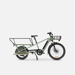 Bicicletă electrică cargo LONGTAIL R500E Încărcătură spate Verde deschis imagine