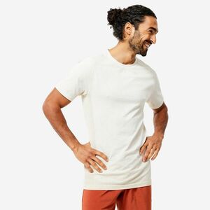 Tricou fără cusături Yoga Dinamică Alb Bărbați imagine