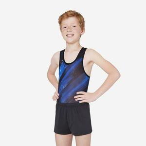 Body Gimnastică artistică masculină Negru-Albastru cu imprimeu Băieți imagine