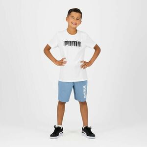 Pantalon scurt Educație fizică Puma Albastru cu imprimeu Copii imagine