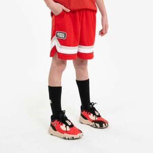 Șort Baschet 900 NBA Chicago Bull Roșu Copii imagine