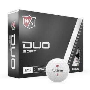 Set 12 mingi golf WILSON Duo soft Alb imagine