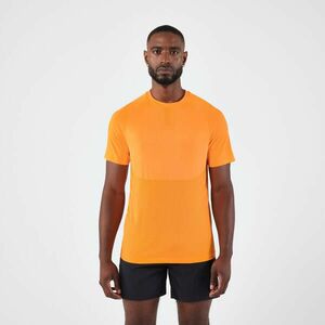 Tricou alergare fără cusături KIPRUN Run 500 Confort Portocaliu deschis Bărbați imagine
