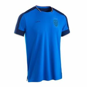 Tricou Fotbal FF500 Replică Italia 2024 Albastru Adulți imagine