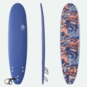 Placă surf spumă 7'8" - 500 Albastru imagine
