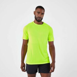 Tricou alergare fără cusături KIPRUN Run 500 Confort Verde Bărbați imagine