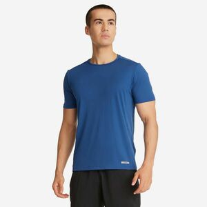 Tricou respirant alergare Jogging KIPRUN 100 Dry Albastru Bărbați imagine