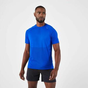 Tricou fără cusături alergare pe asfalt KIPRUN Run 500 Confort Albastru Bărbați imagine