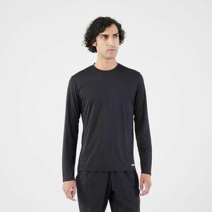 Bluză alergare anti-UV KIPRUN Dry 500 UV Negru Bărbați imagine