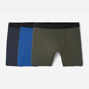 Set 3x Boxeri microfibră Sport Albastru/Kaki Bărbați imagine