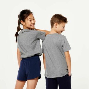 Tricou bumbac Educație fizică Essentiel Gri Copii imagine