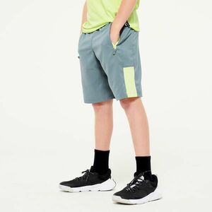 Pantalon scurt Educație fizică W500 Verde-Galben Băieți imagine