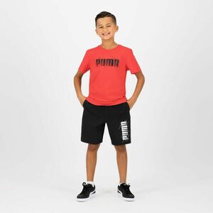 Tricou bumbac educație fizică Puma Roșu cu imprimeu Băieți imagine