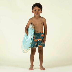 Şort înot Imprimeu Rulotă Verde închis Bebe/Copii imagine