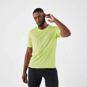 Tricou respirant alergare Jogging Run Dry+ Galben Bărbați imagine