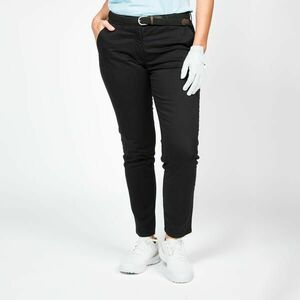 Pantalon chino golf bumbac MW500 Negru Damă imagine