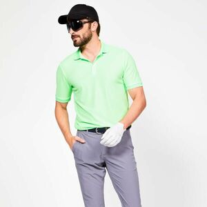 Tricou Polo Golf WW500 Verde fluo Bărbați imagine
