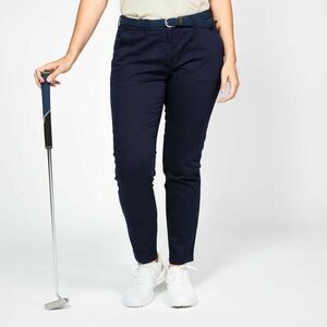 Pantalon chino golf bumbac MW500 Bleumarin Damă imagine