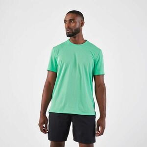 Tricou respirant alergare Jogging KIPRUN Run 500 Dry Verde Bărbați imagine