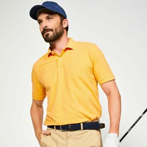 Tricou Polo Golf MW500 Portocaliu Sunset Bărbați imagine