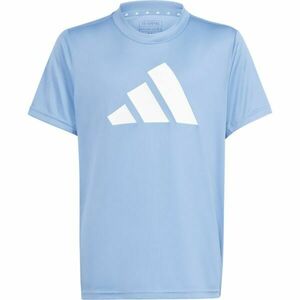 adidas TR-ES LOGO T Tricou pentru băieți, albastru deschis, mărime imagine