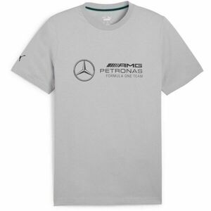 Puma MERCEDES-AMG PETRONAS F1 ESSENTIALS LOGO TEE Tricou pentru bărbați, gri, mărime imagine