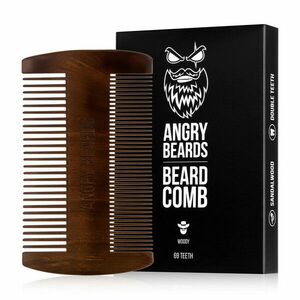 ANGRY BEARDS Pieptene de lemn pentru barbă și mustață ANGRY BEARDS Pieptene de lemn pentru barbă și mustață imagine