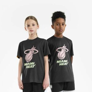 Tricou Baschet 900 NBA Miami Heat Negru Copii imagine