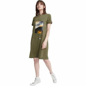 Superdry DESERT GRAPHIC T-SHIRT DRESS Rochie de damă, kaki, mărime imagine
