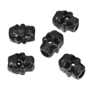 Mil-Tec Skull Accesorii pentru șireturi 10 buc., negre imagine