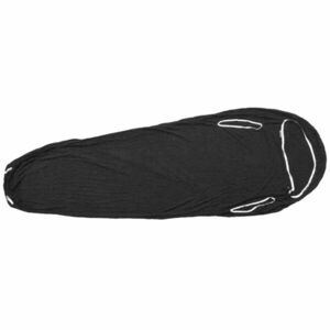 Căptușeală pentru sac de dormit Warmpeace Merino 180 cm, negru imagine