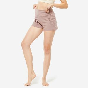 Pantalon scurt bumbac Yoga Uşoară Maro Damă imagine