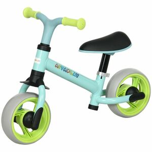 AIYAPLAY Bicicletă de echilibru pentru Copii cu Șa Reglabilă și Roți EVA, Bicicletă pentru Copii din Oțel, PP, PU și TPR, 66.5x34x47 cm, Multicolor imagine