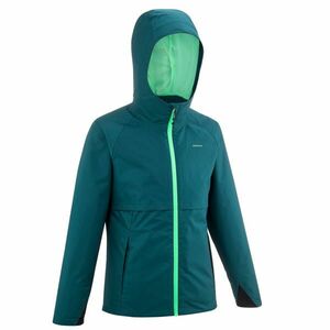 Jachetă Impermeabilă Drumeție la munte MH500 Verde Fete 7-15 ani imagine