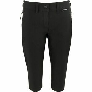 ALPINE PRO GRAFA Pantaloni 3/4 damă, negru, mărime imagine