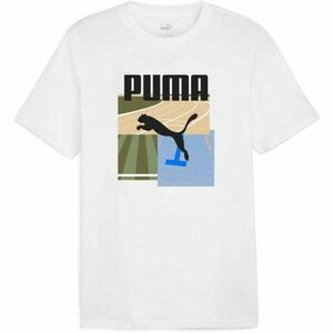 Puma GRAPHIC SUMMER SPORTS TEE Tricou pentru bărbați, alb, mărime imagine