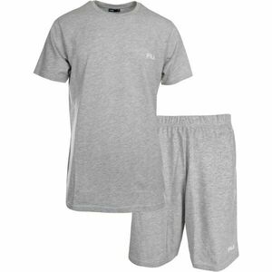 Fila SET SHORT SLEEVES T-SHIRT AND SHORT PANTS IN JERSEY Pijama bărbați, gri, mărime imagine